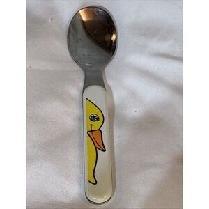 Vintage Stainless Toddler Spoon Duck Taiwan Child